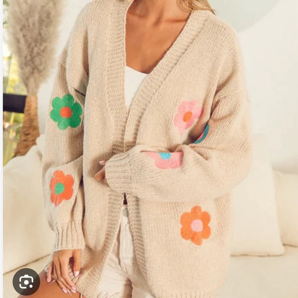 Bibi flower cardigan - Picture 2 of 2